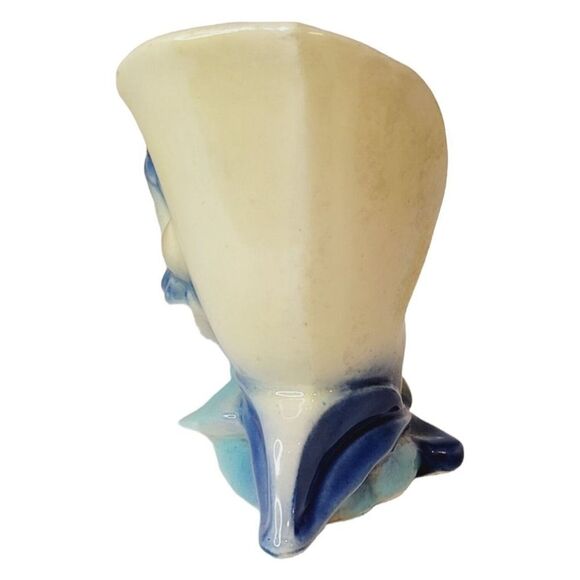 Vtg Shawnee Pottery Pixie or Elf Pottery Vase or Planter Yellow and Blue Figure - Picture 4 of 9